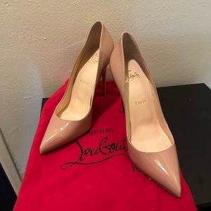 CHRISTIAN LOUBOUTIN
Pigalle Follies 100 patent-leather pumps